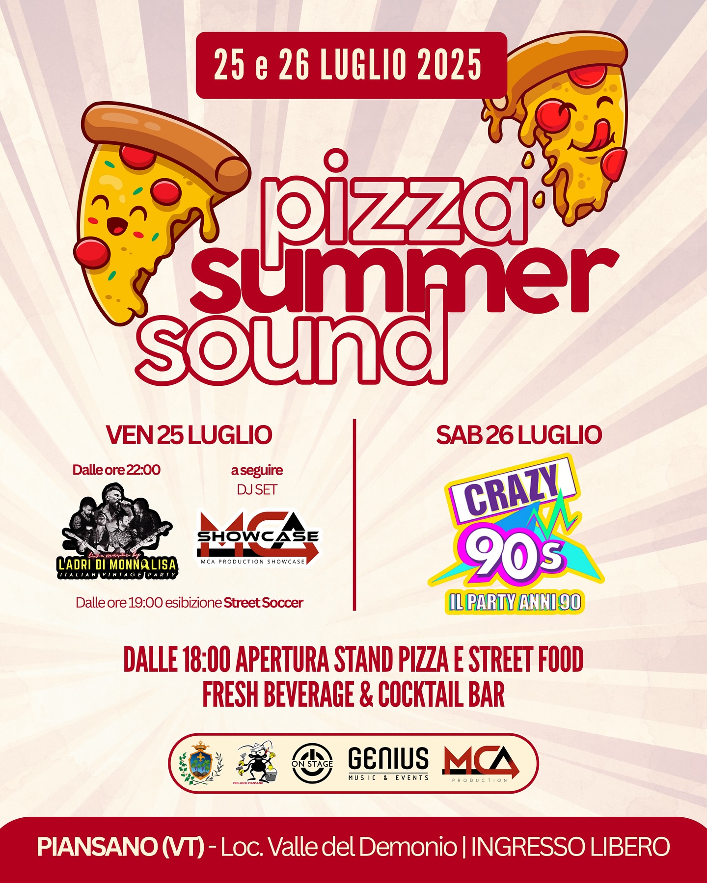 Pizza summer sound Piansano